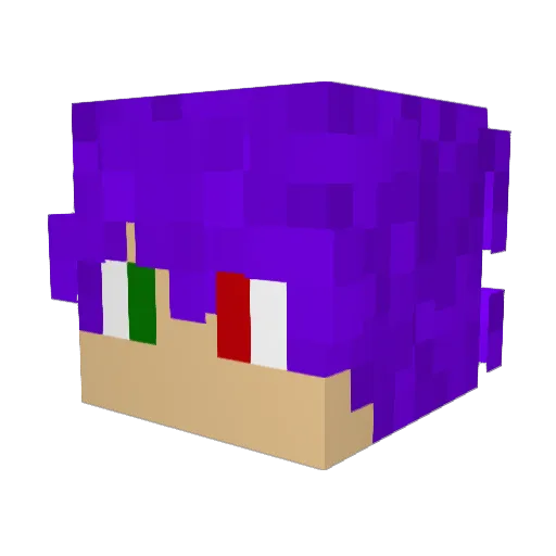 Plays_VR Minecraft avatar head, 3D render