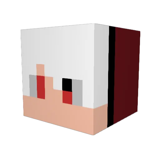 Playscation Minecraft avatar head, 3D render
