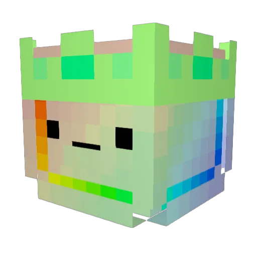 Playz5714 Minecraft avatar head, 3D render