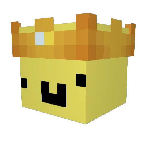 Plazzyy Minecraft avatar head, 3D render