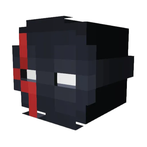 PleXquared Minecraft avatar head, 3D render