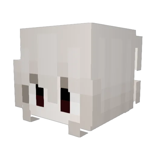 Plead Minecraft avatar head, 3D render
