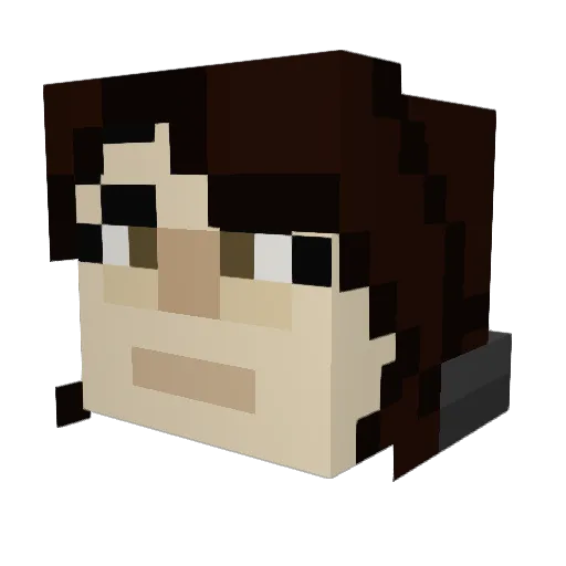 Pleasant_Failure Minecraft avatar head, 3D render