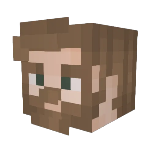 PleasingElm94 Minecraft avatar head, 3D render