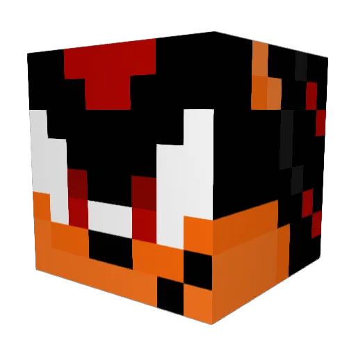 Plebasus Minecraft avatar head, 3D render