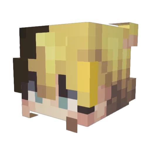 Pleiades_0u0 Minecraft avatar head, 3D render