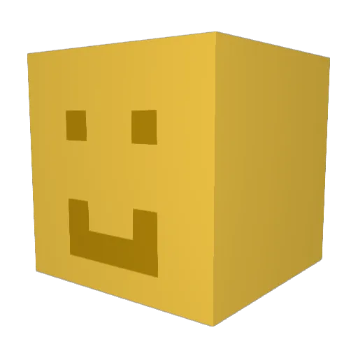 Plekki Minecraft avatar head, 3D render