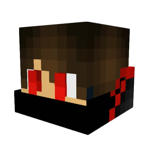 Plenski10 Minecraft avatar head, 3D render