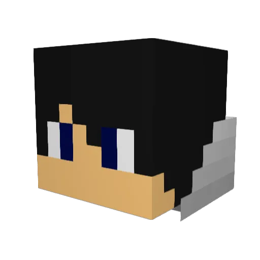 Plex_Z Minecraft avatar head, 3D render