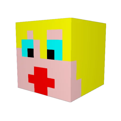 PlexusDeath Minecraft avatar head, 3D render