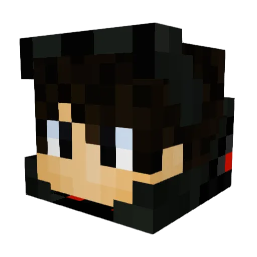 PlexuzSaw96 Minecraft avatar head, 3D render