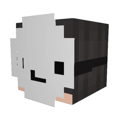 Plexzin Minecraft avatar head, 3D render