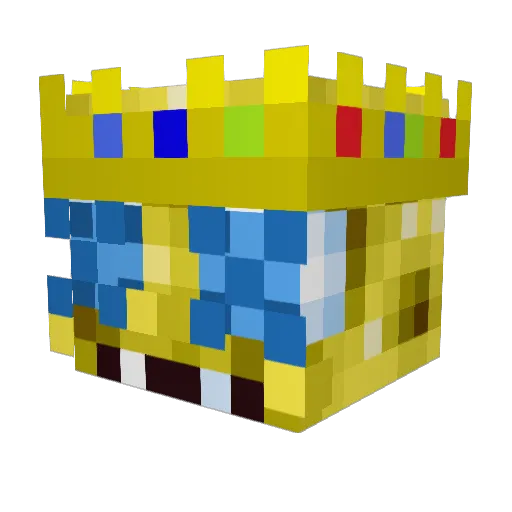Pleyum Minecraft avatar head, 3D render