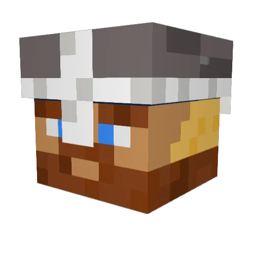 Plibu87 Minecraft avatar head, 3D render