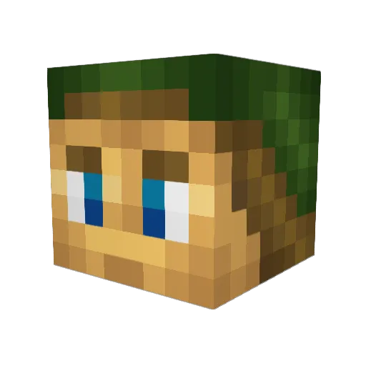 Plintra Minecraft avatar head, 3D render