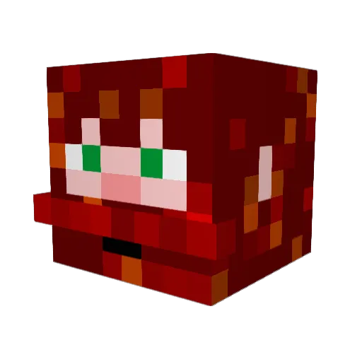 Plipovant Minecraft avatar head, 3D render