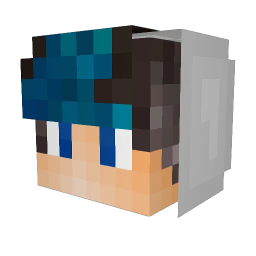 Plirqs Minecraft avatar head, 3D render