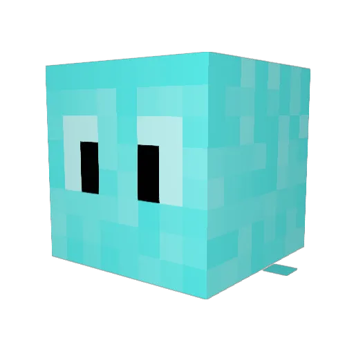 Plizzet Minecraft avatar head, 3D render