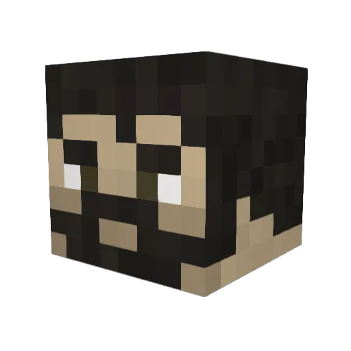 Plo03 Minecraft avatar head, 3D render