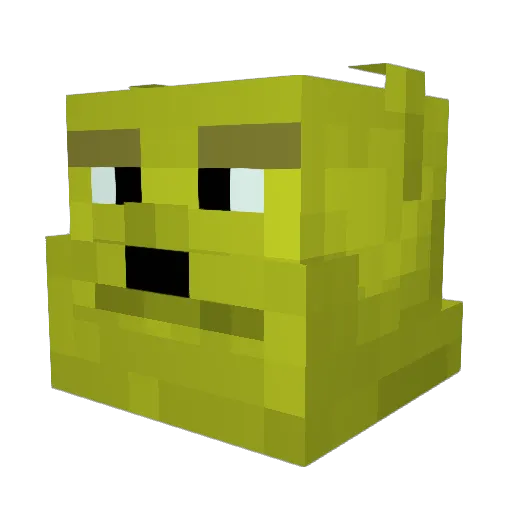 Ploft69 Minecraft avatar head, 3D render
