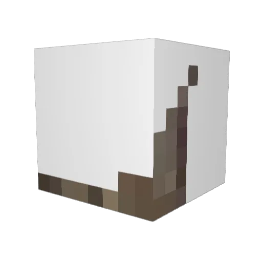 Plommpy Minecraft avatar head, 3D render