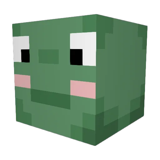 PlonkStar Minecraft avatar head, 3D render