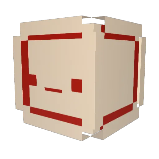 Plorss Minecraft avatar head, 3D render
