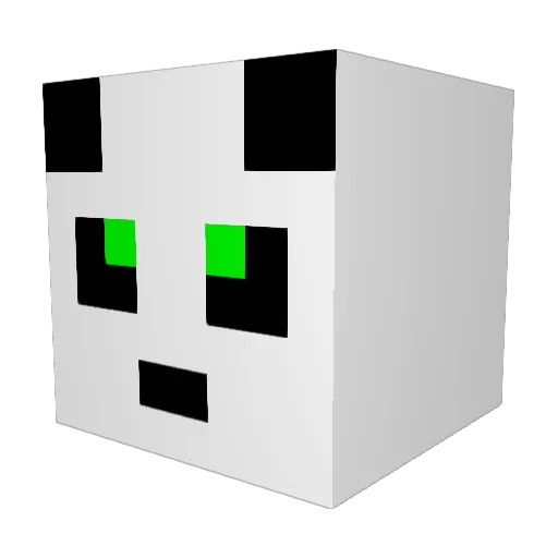 Plower Minecraft avatar head, 3D render