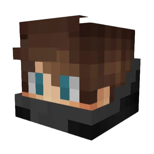 Plpl1297 Minecraft avatar head, 3D render