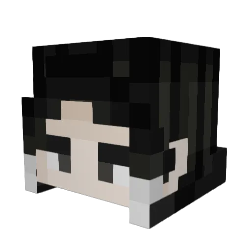PlsShutUp Minecraft avatar head, 3D render