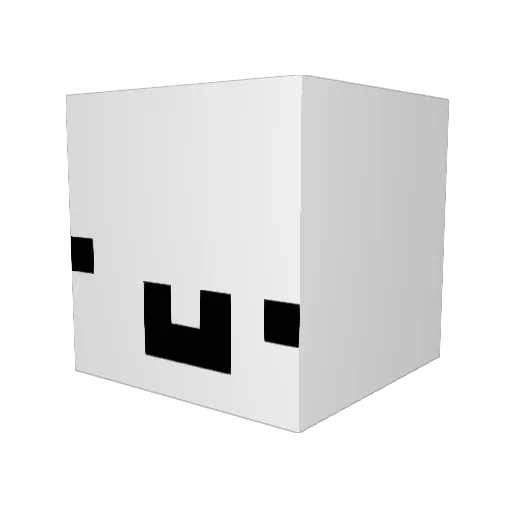 Pls_no595 Minecraft avatar head, 3D render