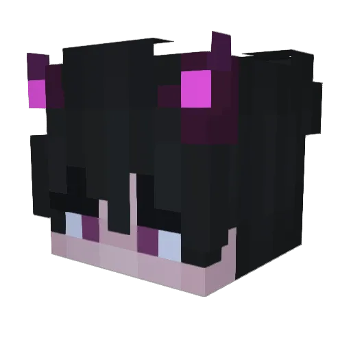 PluckZek Minecraft avatar head, 3D render