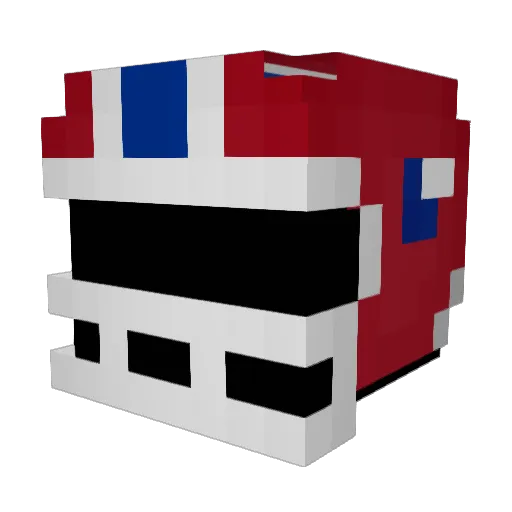 Plud5 Minecraft avatar head, 3D render