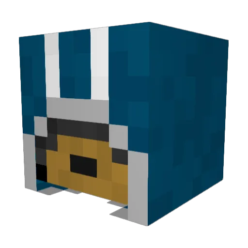 Plug4Druk Minecraft avatar head, 3D render