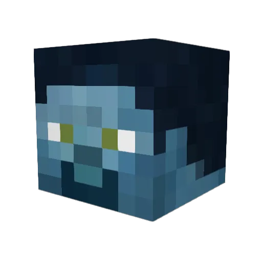 PlumCrazy2006 Minecraft avatar head, 3D render