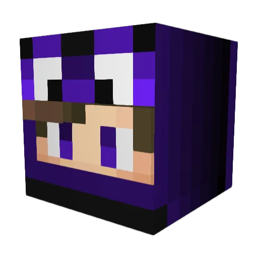 PlumMonkey42809 Minecraft avatar head, 3D render