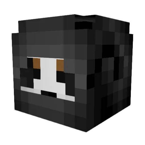 PlumaMing Minecraft avatar head, 3D render