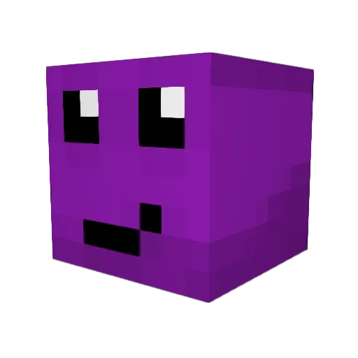 Plumbino Minecraft avatar head, 3D render