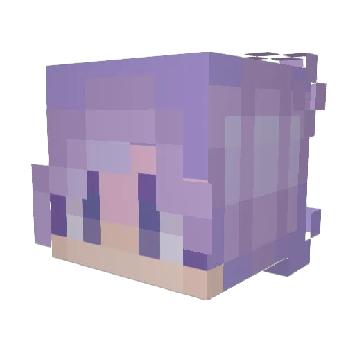 PlumboMumbo Minecraft avatar head, 3D render