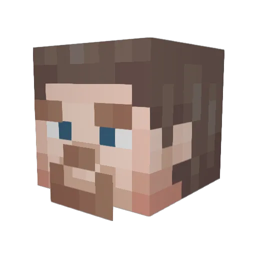 PlumcakeBZH Minecraft avatar head, 3D render