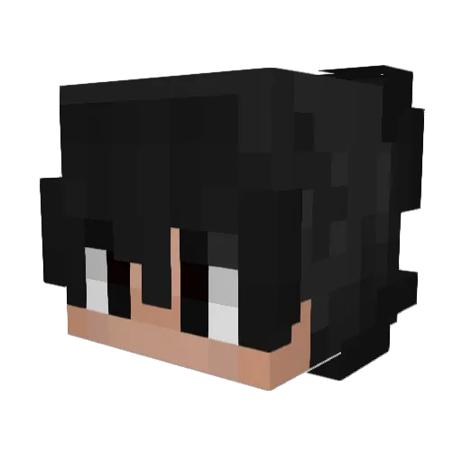 Plumiax Minecraft avatar head, 3D render