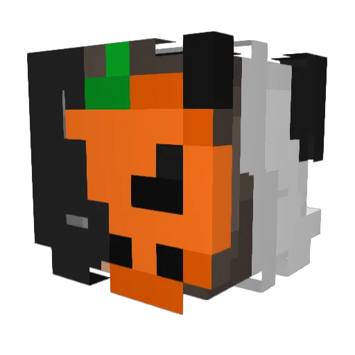 Plummy33033 Minecraft avatar head, 3D render