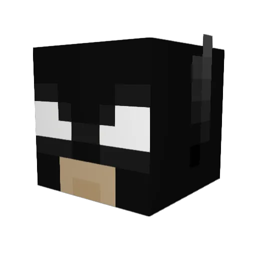 PlumpBoy18 Minecraft avatar head, 3D render