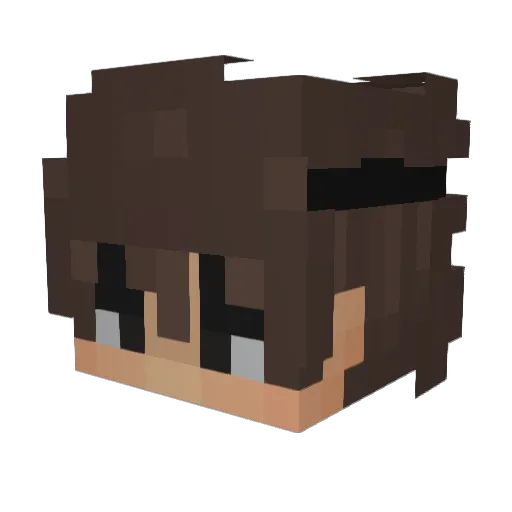 PlumpZ_ Minecraft avatar head, 3D render