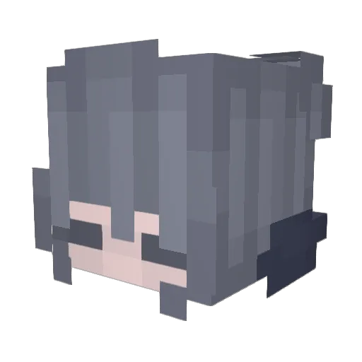Plumpsycil Minecraft avatar head, 3D render