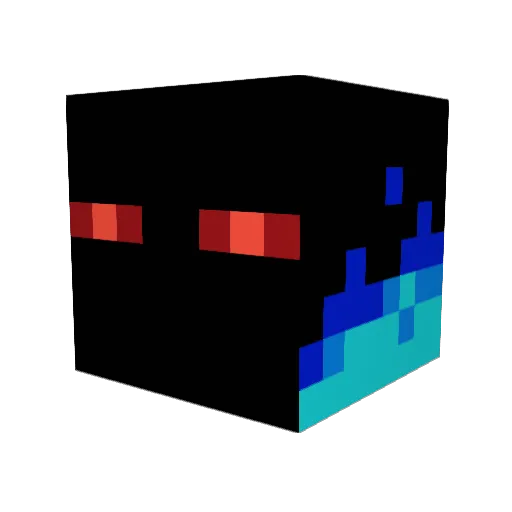 Plunje Minecraft avatar head, 3D render