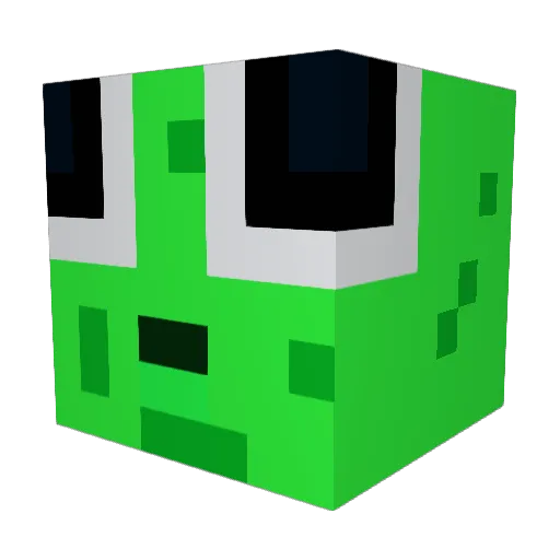 Plurbis Minecraft avatar head, 3D render