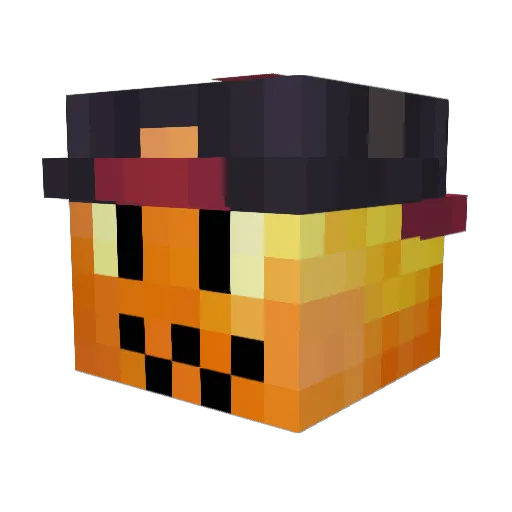 Plus_Attack Minecraft avatar head, 3D render