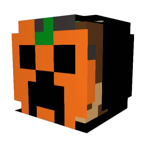 PlushPat1983 Minecraft avatar head, 3D render