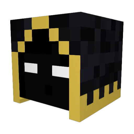 Plusle1 Minecraft avatar head, 3D render